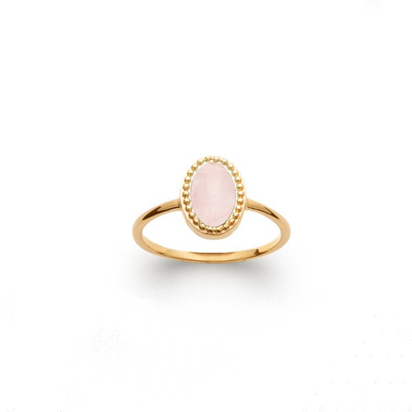 Bague plaqué or discount rose